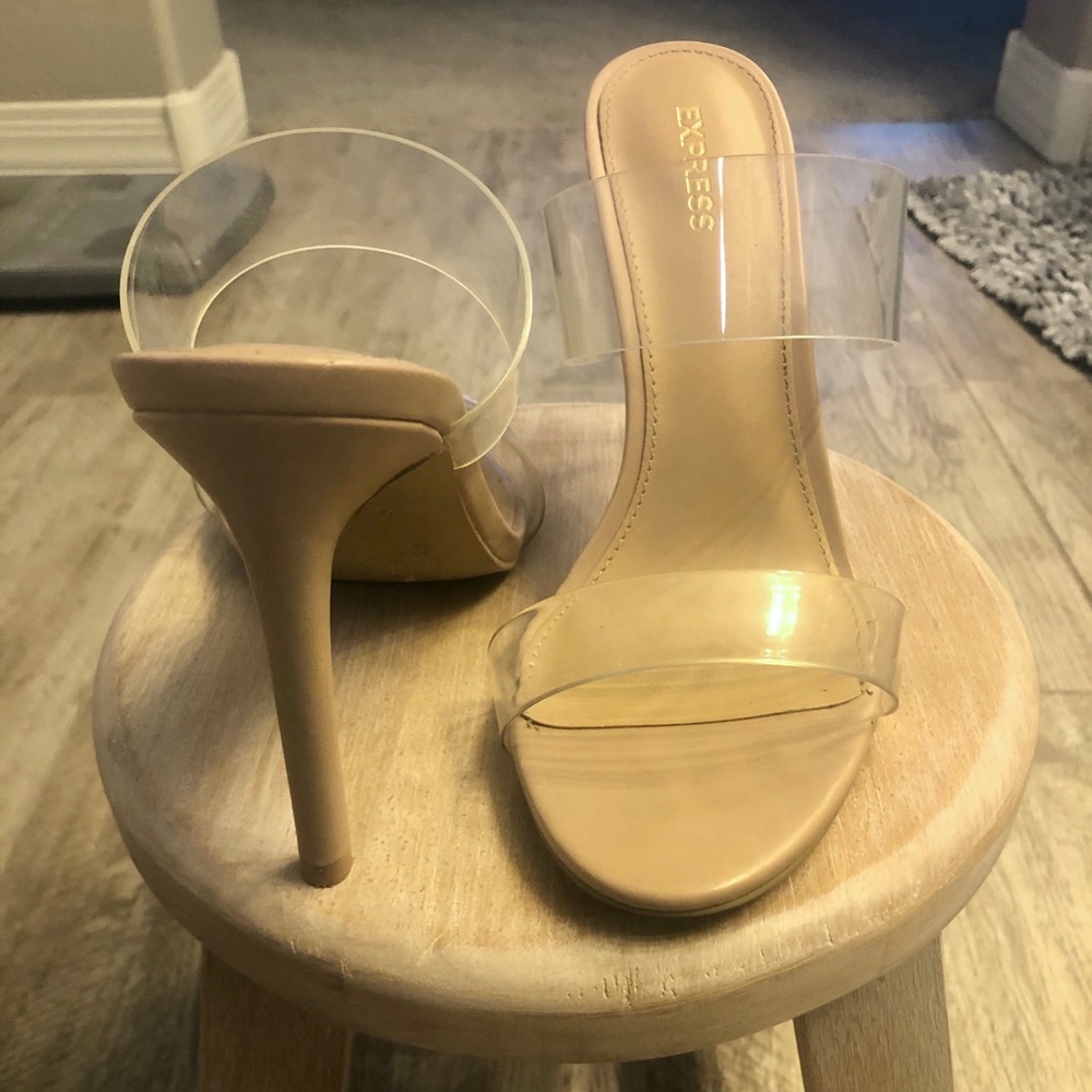 Express Clear Heels